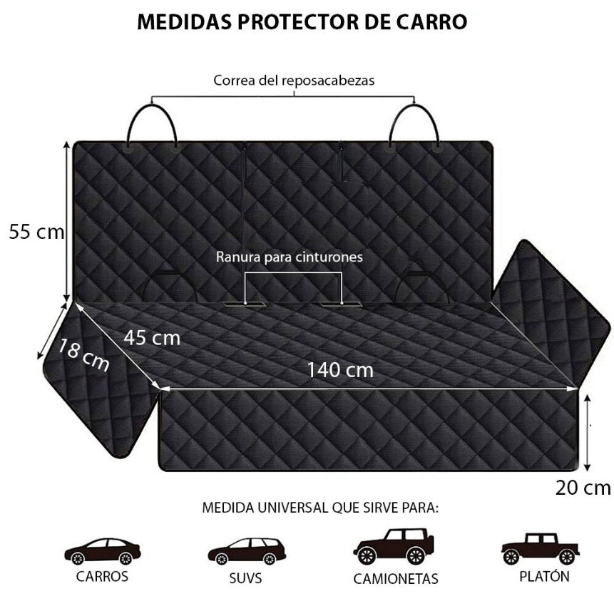 Protector Miga para Carro: Viaja con tu Peludito sin Pelos ni Suciedad